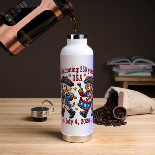 USA 250th Anniversary Souvenir - Patriotic  Water Bottle