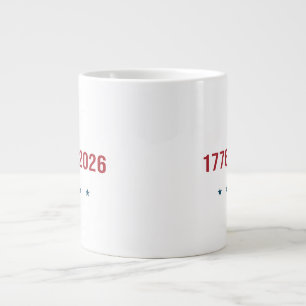 USA 250th Liberty 1776 2026 Patriotic Jumbo Large Coffee Mug