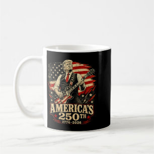Usa 250th Playing Guitar 4th Of July 250th Coffee Mug