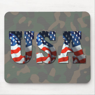 USA 3-D Camo-Military Support by SKO Mouse Mat