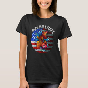 Usa 4th Of July America Koi Fish Patriotic America T-Shirt