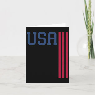 Usa 4th Of July American Flag Card