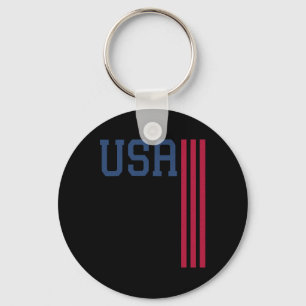 Usa 4th Of July American Flag  Key Ring