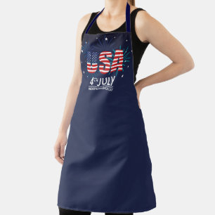 USA 4th of July Apron