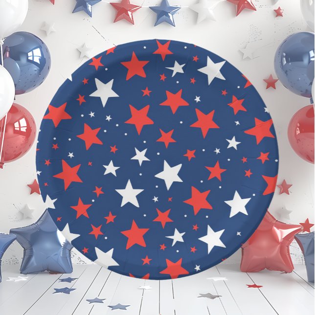 USA 4th of July Paper Plate (Creator Uploaded)