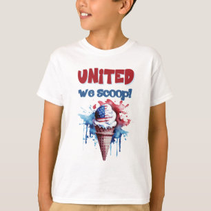 USA 4th of July Patriotic Ice Cream Bliss T-Shirt