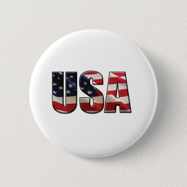 USA 6 CM ROUND BADGE (Front)