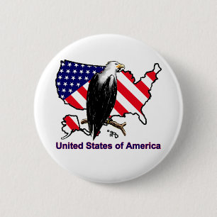 USA 6 CM ROUND BADGE