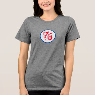 USA 76 Shirt - Patriotic Red White & Blue Number 