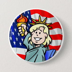 USA 7.5 CM ROUND BADGE