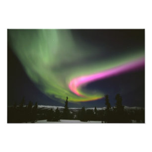 USA, Alaska, Chena Hot Springs. Aurora 2 Photo Print