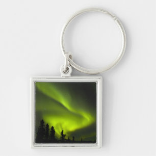 USA, Alaska, Chena Hot Springs. Aurora Borealis 2 Key Ring