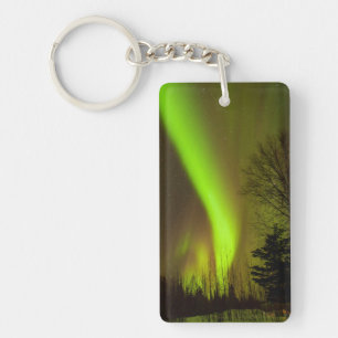 USA, Alaska, Chena Hot Springs. View Of Aurora Key Ring