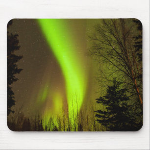 USA, Alaska, Chena Hot Springs. View Of Aurora Mouse Mat