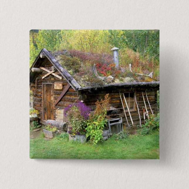 USA, Alaska, Denali National Park, Kantishna. 15 Cm Square Badge (Front)