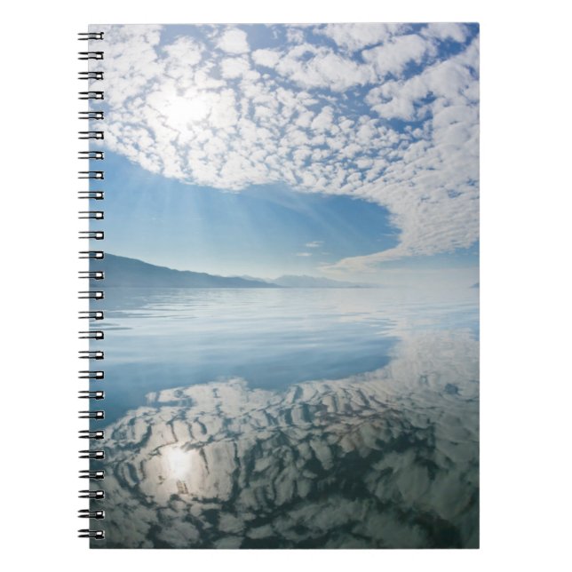 USA, Alaska, Freshwater Bay. Clouds Reflected Notebook (Front)