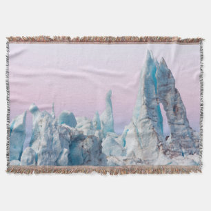 USA, Alaska, Glacier Bay National Park. Margerie Throw Blanket