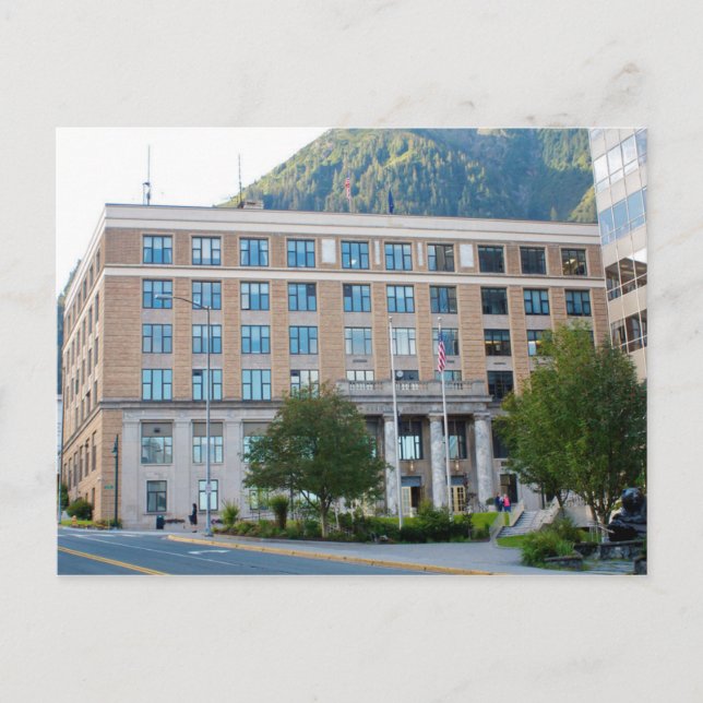 USA - Alaska - Juneau - State Capital Building Postcard (Front)