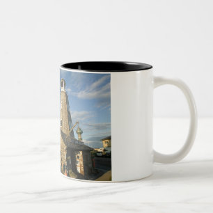 USA, ALASKA, KENAI PENINSULA, HOMER: Homer Spit Two-Tone Coffee Mug