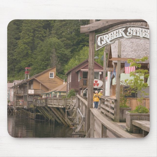 USA, Alaska, Ketchikan, Creek Street, downtown Mouse Mat (Front)