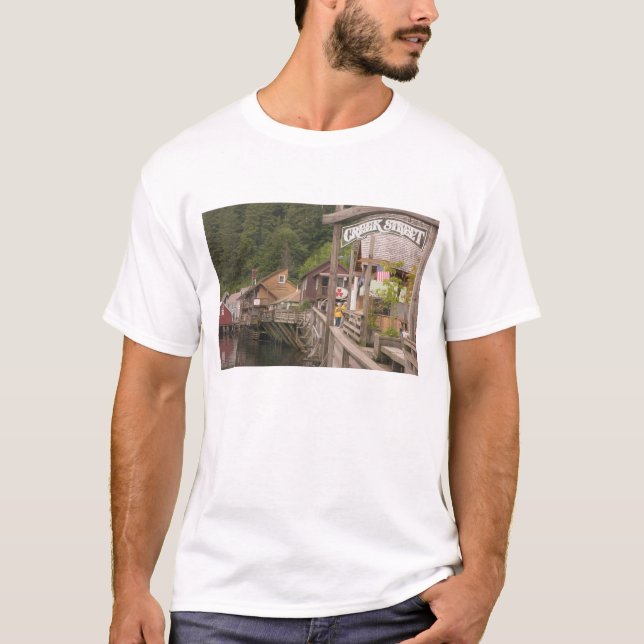USA, Alaska, Ketchikan, Creek Street, downtown T-Shirt (Front)