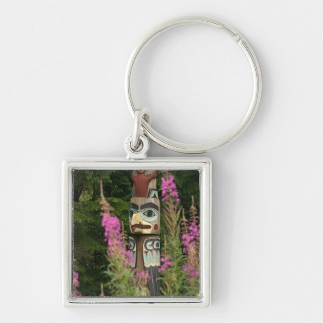 USA, Alaska, Ketchikan, Totem Bight State Key Ring (Front)