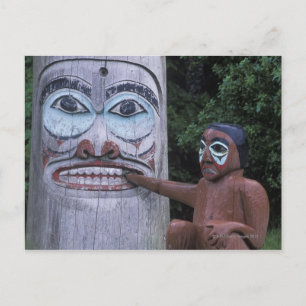 USA, Alaska, Ketchikan, Totem Heritage Centre, Postcard