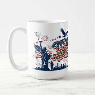 USA All the Way – Patriotic Independence Day Coffee Mug