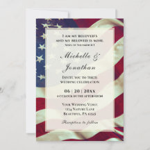 USA Amer Flag Patriotic Christian Bible Wedding
