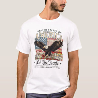 USA America 250th Anniversary Eagle T-Shirt