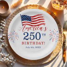 USA America 250th Anniversary July 4th Party