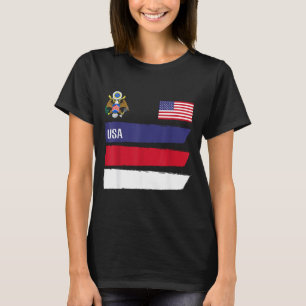 Usa America Flag Football Soccer Fan Men Women Kid T-Shirt