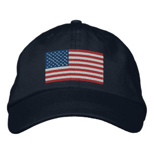 USA America Patriotic Embroidered Hat