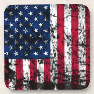 USA America Worn Flag Coaster