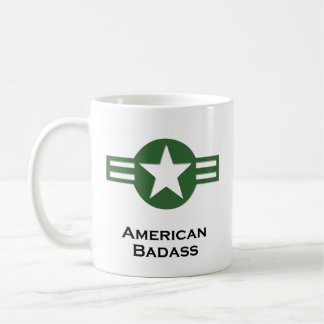 USA American Badass Green Coffee Mug