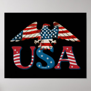 USA AMERICAN EAGLE POSTER