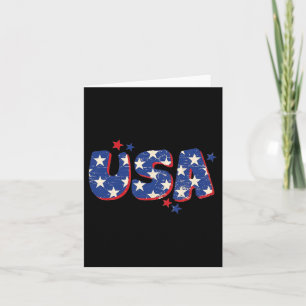 Usa American Flag 4th Of July Men Women Kid Boy Gi Card