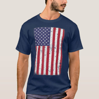 USA American Flag 4th Of July Red White Blue Star  T-Shirt