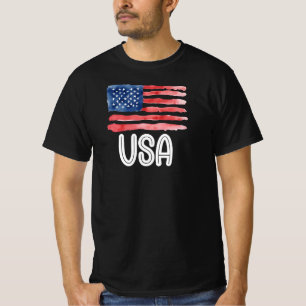USA American Flag, 4th Of July T-Shirt
