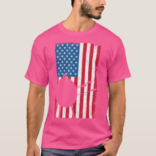 Usa American Flag Archery Bow And Arrow Patriotic T-Shirt