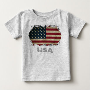 usa american flag baby T-Shirt