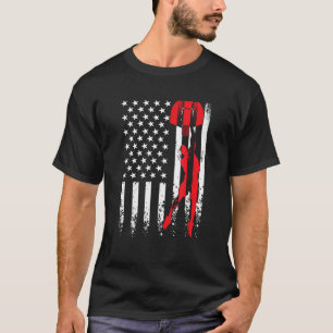 USA American Flag Basketball Dunk Lover 4th of Jul T-Shirt