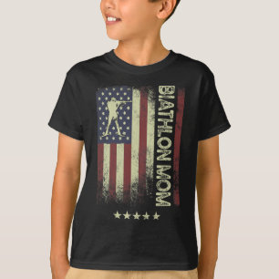 Usa American Flag - Biathlon Mum 1 T-Shirt