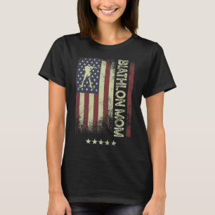 Usa American Flag - Biathlon Mum 1 T-Shirt