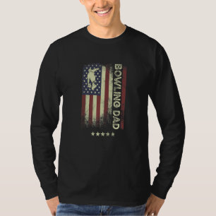 USA American Flag Bowling Dad 1 T-Shirt