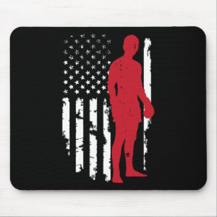 Usa American Flag Boxing Kickboxing Patriotic 4th Mouse Mat
