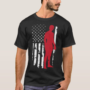 Usa American Flag Boxing Kickboxing Patriotic 4th T-Shirt