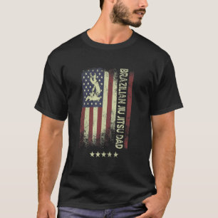 USA American Flag  Brazilian Jiu Jitsu Dad 1 T-Shirt