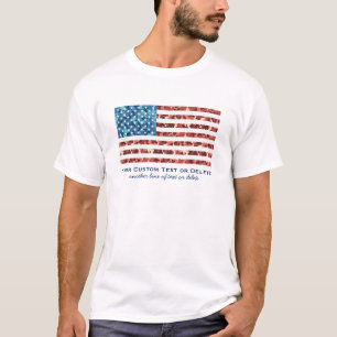 USA American Flag Cool Camouflage Patriotic Custom T-Shirt