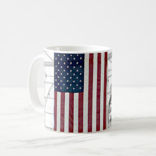 USA American Flag DEN Airport Architecture Cool Coffee Mug